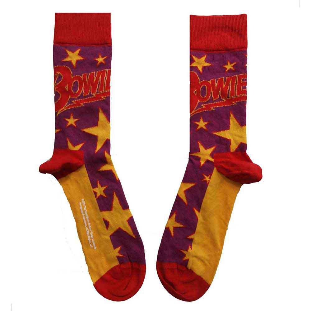 David Bowie - Stars Infill Enkelsokken - Paars
